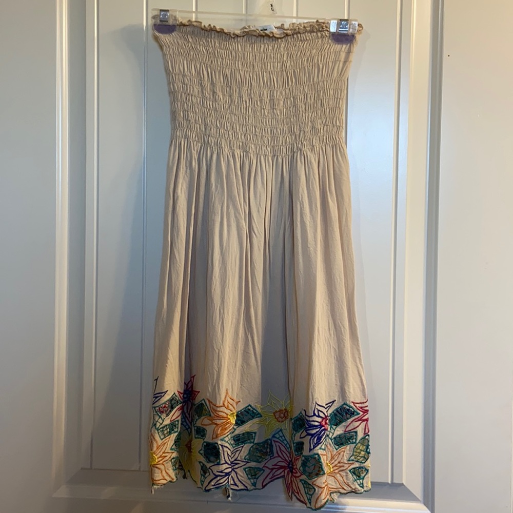 Papaya strapless dress